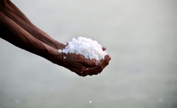 Salt production, India and Indonesia