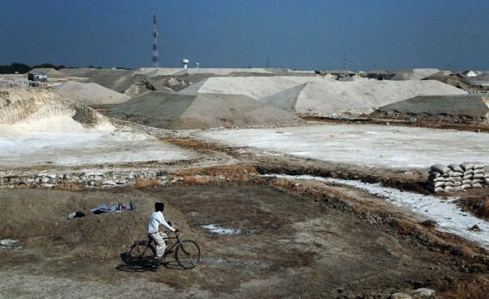 Salt production, India and Indonesia