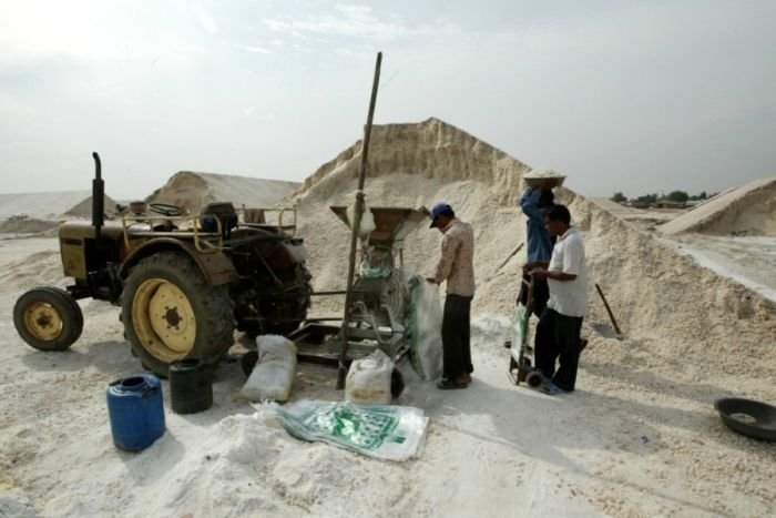 Salt production, India and Indonesia