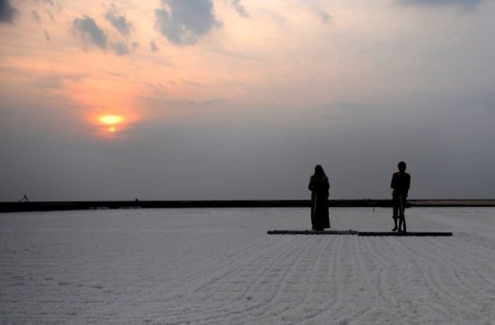 Salt production, India and Indonesia