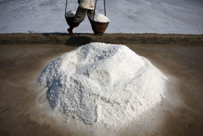 Salt production, India and Indonesia