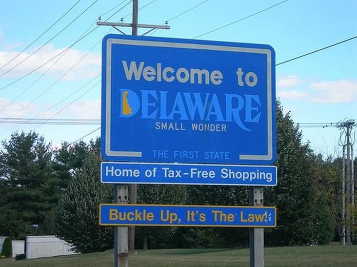 Welcome state sign, United States