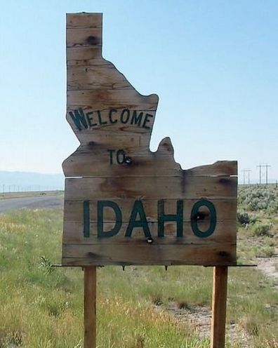 Welcome state sign, United States