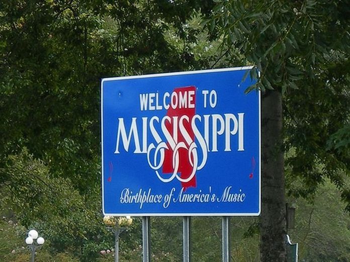 Welcome state sign, United States