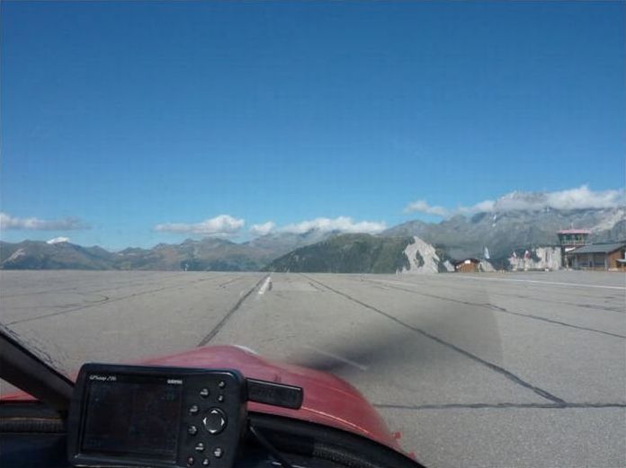 Courchevel airport, France