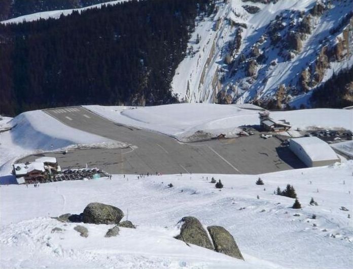 Courchevel airport, France