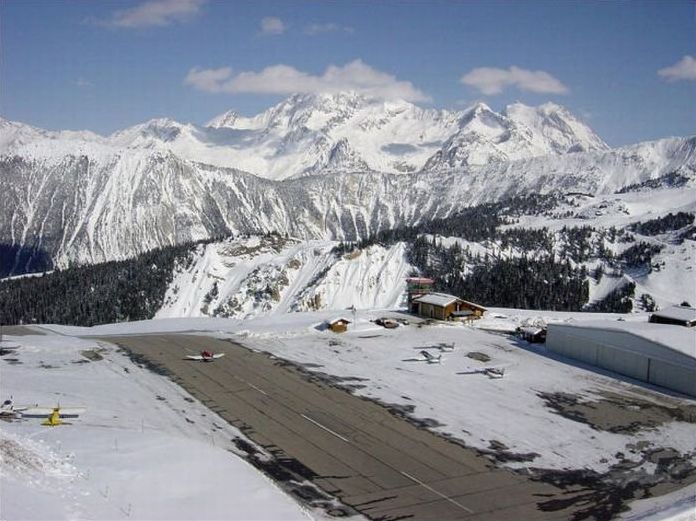 Courchevel airport, France