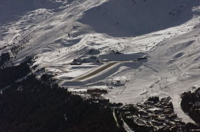 Courchevel airport, France