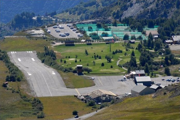 Courchevel airport, France