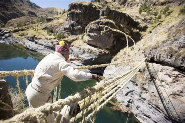 Qeswachaka Bridge, Peru