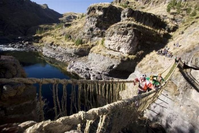 Qeswachaka Bridge, Peru