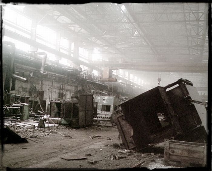 AZLK, abandoned car factory, Moscow, Russia