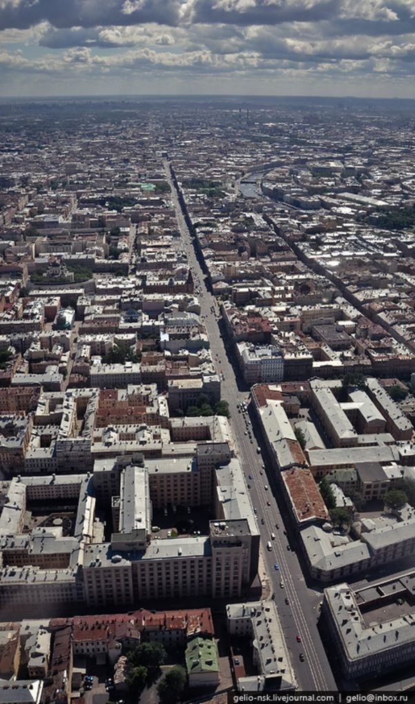 Aerial photographs of Saint Petersburg, Russia