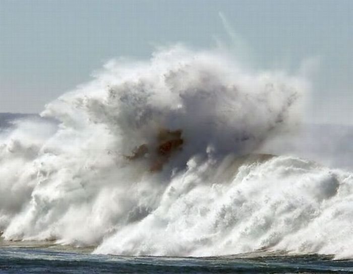 Coast Guard on the giant waves