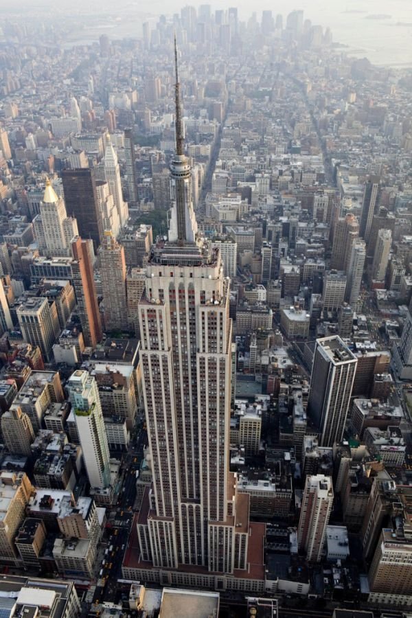 Bird's-eye view of New York City, United States