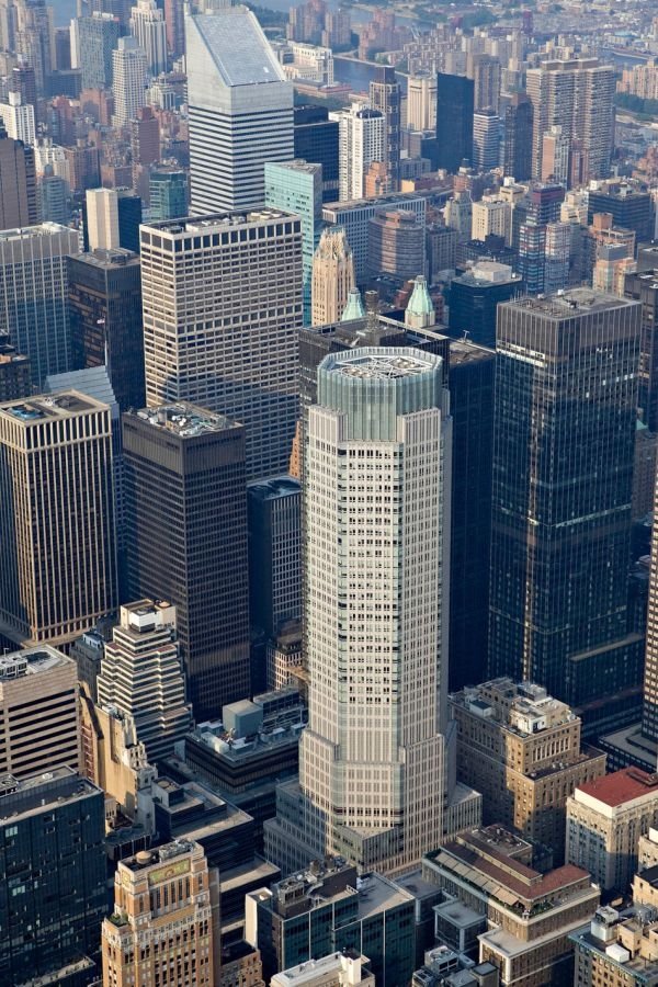 Bird's-eye view of New York City, United States