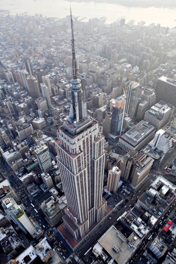 Bird's-eye view of New York City, United States