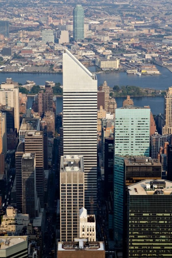 Bird's-eye view of New York City, United States