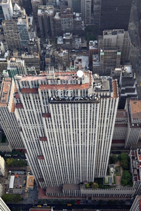 Bird's-eye view of New York City, United States