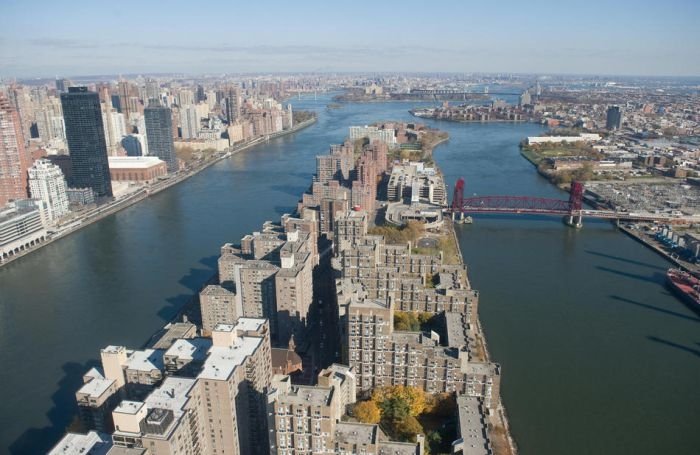 Bird's-eye view of New York City, United States