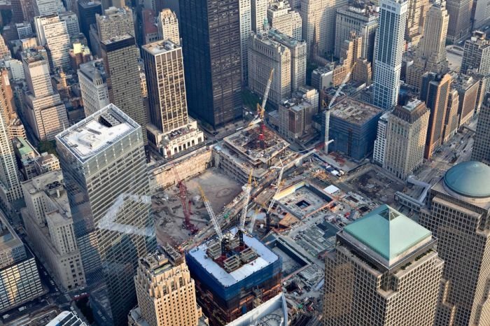 Bird's-eye view of New York City, United States