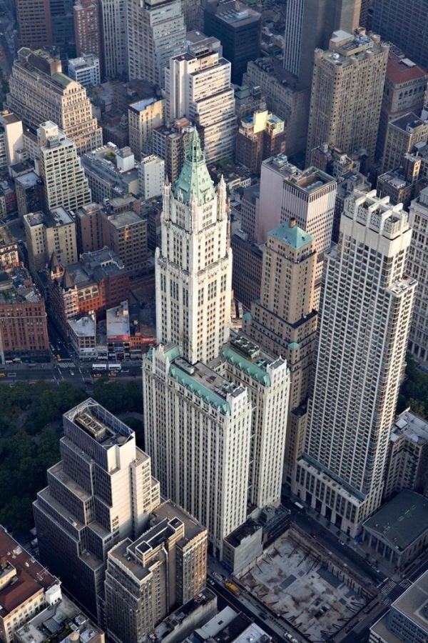 Bird's-eye view of New York City, United States