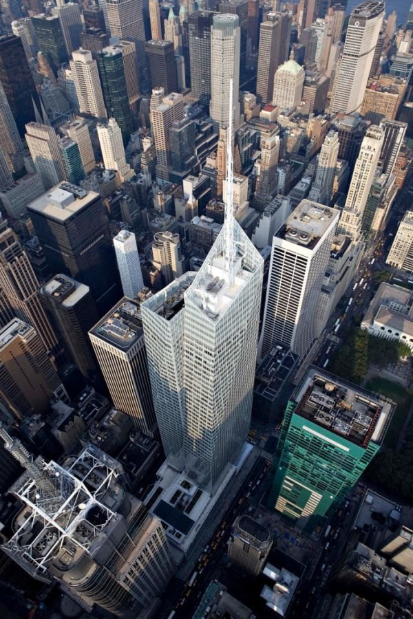 Bird's-eye view of New York City, United States