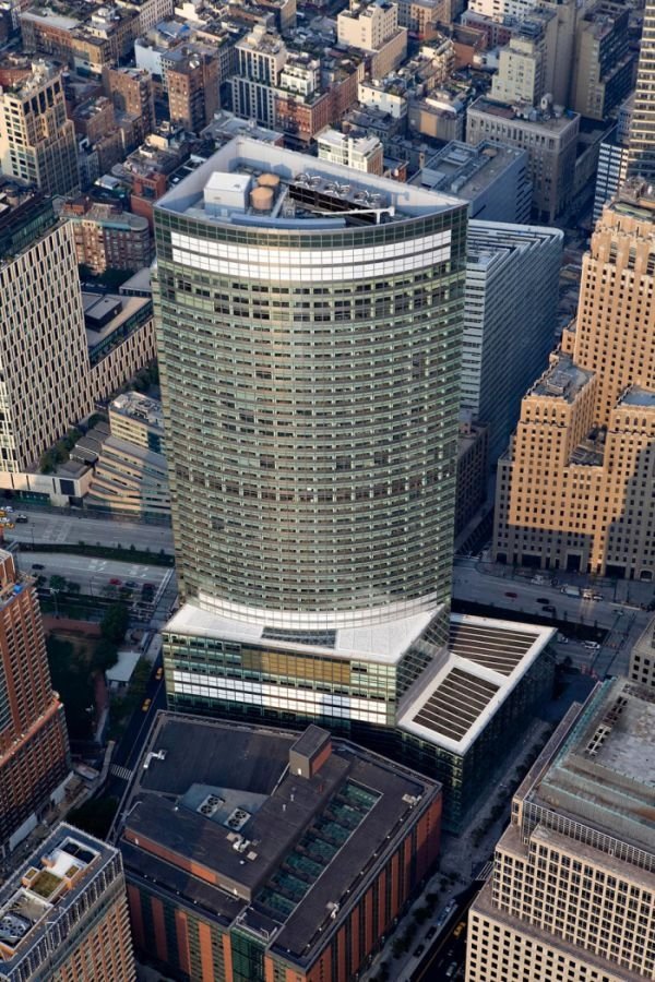 Bird's-eye view of New York City, United States