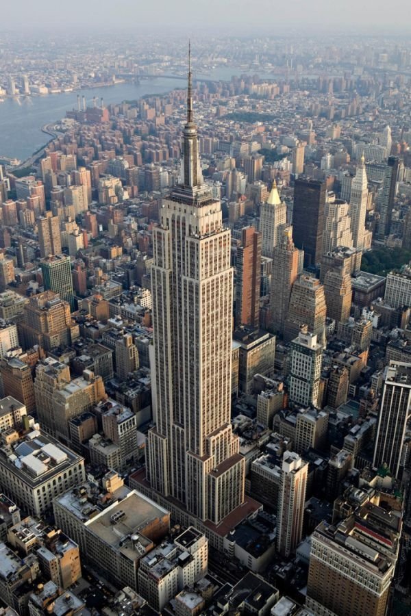 Bird's-eye view of New York City, United States