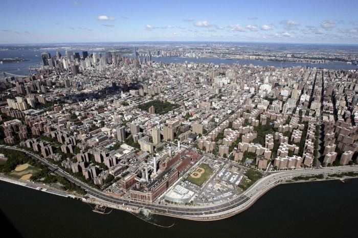 Bird's-eye view of New York City, United States