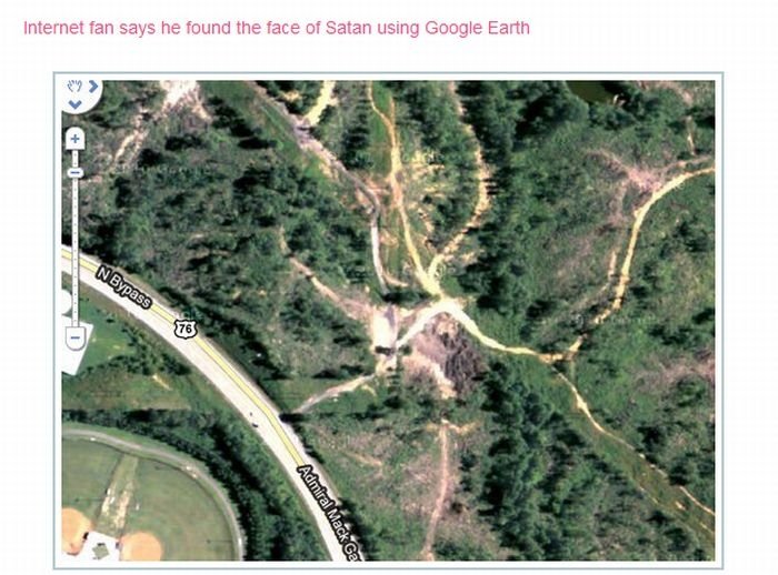 Interesting places on Google Earth