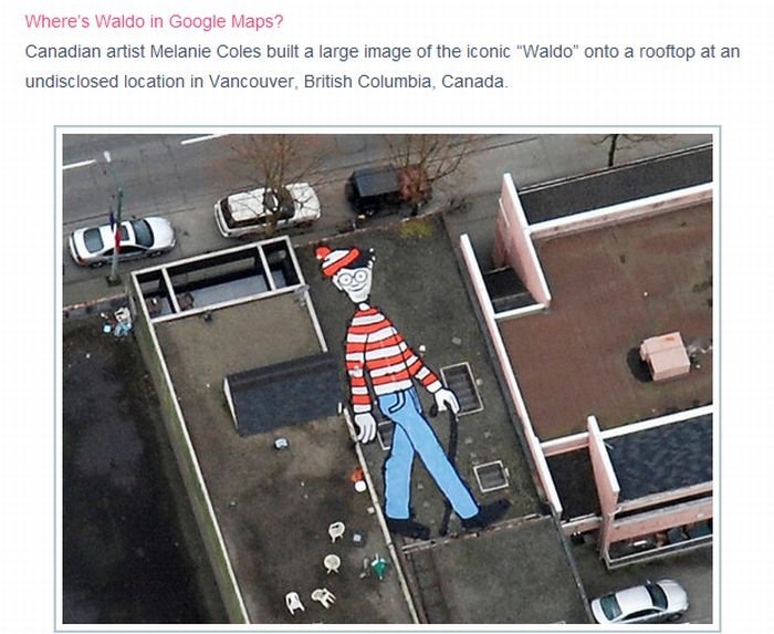 Interesting places on Google Earth