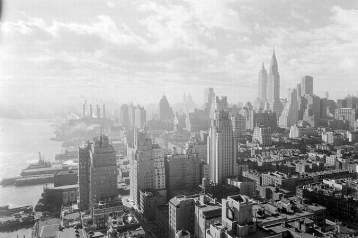 History: Black and white photos of New York City, United States