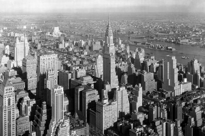 History: Black and white photos of New York City, United States