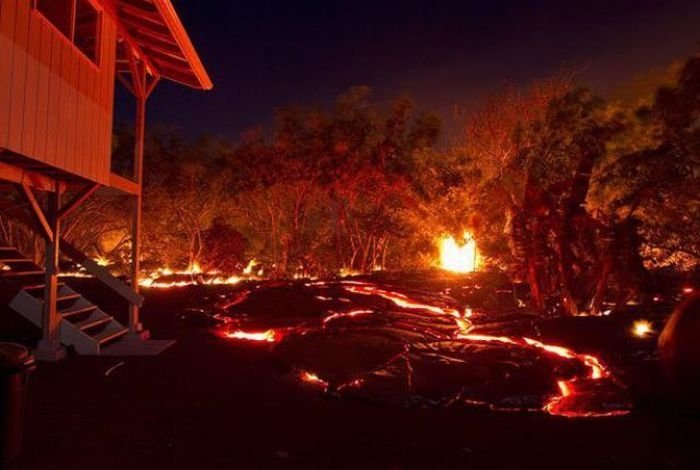 Kilauea volcano. Hawaiian Islands, United States