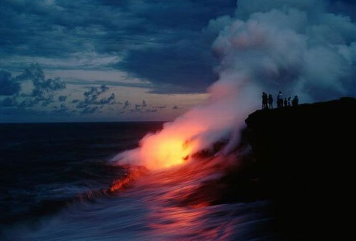 Kilauea volcano. Hawaiian Islands, United States