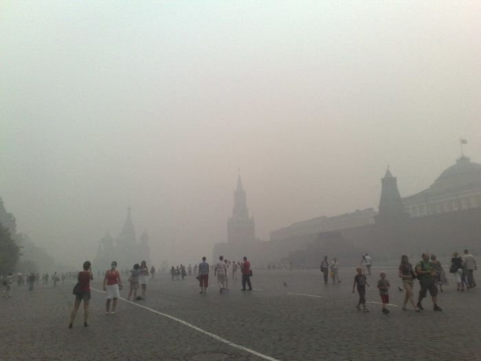 Fire health threat at new high in Moscow, Russia