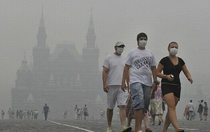 Fire health threat at new high in Moscow, Russia