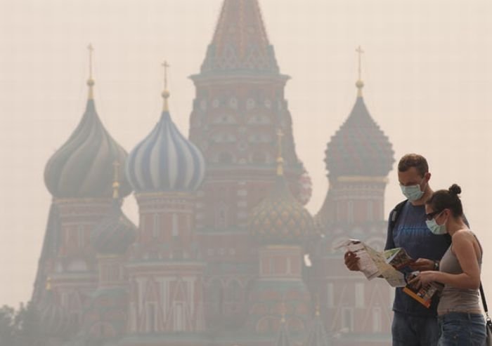 Fire health threat at new high in Moscow, Russia