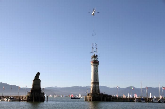 Smiling lighthouse, Lindau, Germany