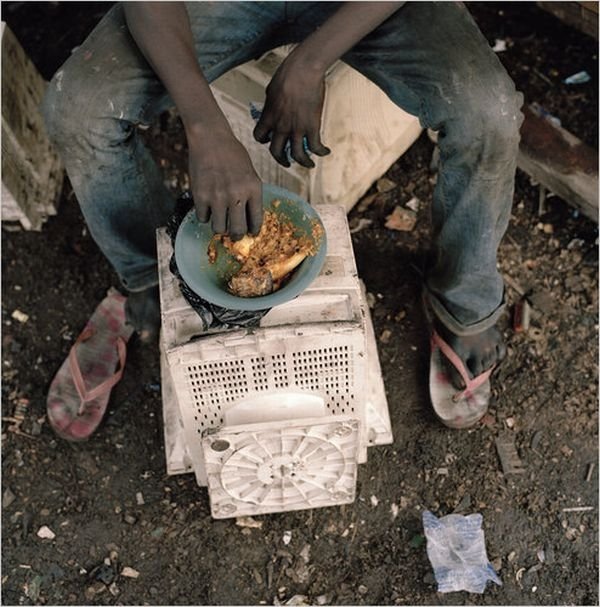 Graveyard for dead computers, Agbogbloshie, Accra, Ghana