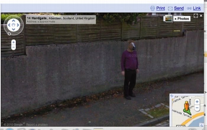 google street view photo bombs