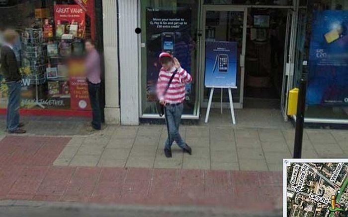 google street view photo bombs