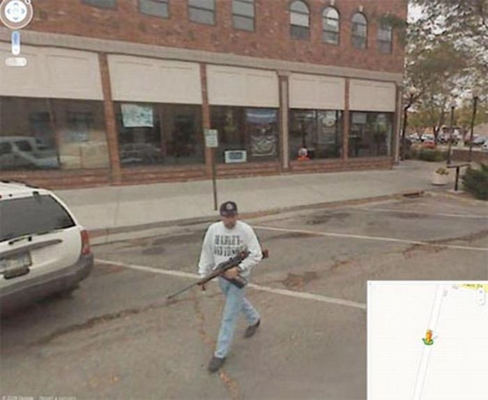 google street view photo bombs