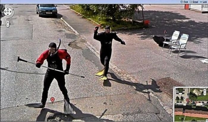 google street view photo bombs