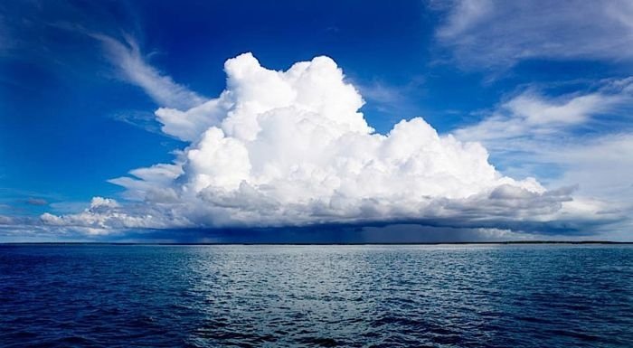 colorful clouds formation