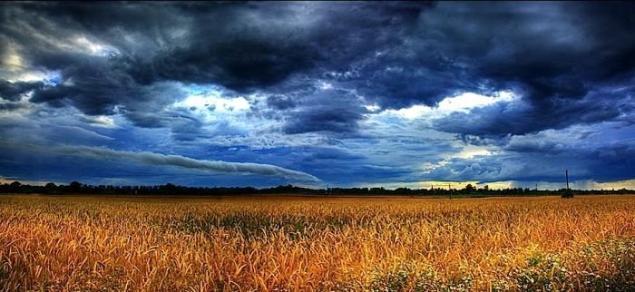 colorful clouds formation