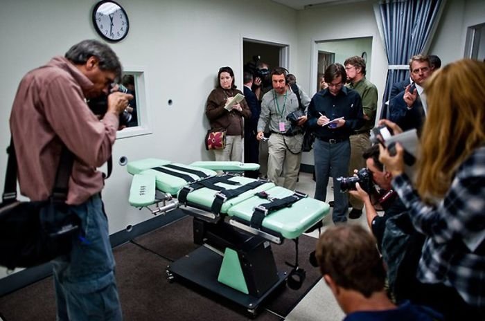 Lethal injection chamber, San Quentin State Prison, California, United States