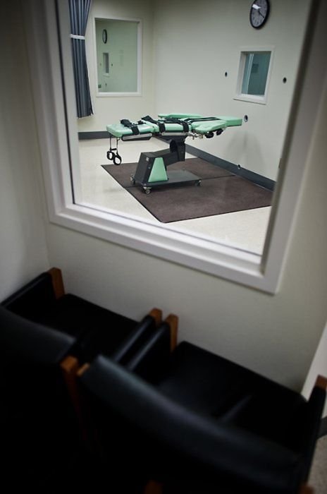 Lethal injection chamber, San Quentin State Prison, California, United States