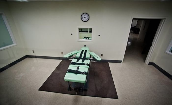 Lethal injection chamber, San Quentin State Prison, California, United States